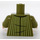 LEGO Olijfgroen Sirius Zwart Minifiguur Torso (973 / 76382)