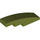 LEGO Olive Green Slope 1 x 4 Curved (11153 / 61678)