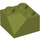 LEGO Olive Green Slope 2 x 2 (45°) with Double Concave (Rough Surface) (3046 / 4723)