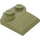 LEGO Olivgrün Steigung 2 x 2 Gebogen mit gebogenem Ende (47457)
