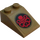 LEGO Olivgrün Steigung 2 x 3 (25°) mit Hydra Logo Aufkleber mit rauer Oberfläche (3298)