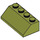 LEGO Olive Green Slope 2 x 4 (45°) with Rough Surface (3037)