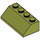LEGO Olijfgroen Helling 2 x 4 (45°) met ruw oppervlak (3037)