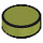 LEGO Olive Green Tile 1 x 1 Round (35381 / 98138)