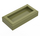 LEGO Olive Green Tile 1 x 2 with Groove (3069 / 30070)