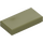 LEGO Olive Green Tile 1 x 2 with Groove (3069 / 30070)