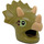 LEGO Olive Green Triceratops Costume Head Cover with Tan Horns (105611)