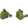 LEGO Olive verte Volcano Explorer - Male, Shirt avec Courroie et Radio Minifig Torse (973 / 76382)