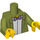 LEGO Olive verte Waylon Smithers Minifig Torse (973 / 88585)