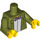 LEGO Olive verte Waylon Smithers Minifig Torse (973 / 88585)