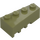 LEGO Olive Green Wedge Brick 2 x 4 Right (41767)