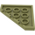 LEGO Olive Green Wedge Plate 4 x 4 Corner (30503)