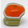 LEGO Olijfgroen X-Vleugel Ground Crew Helm met Oranje en Wit Deoration (23734)