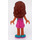 LEGO Olivia - Dark Pink Overalls Minifigure