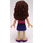 LEGO Olivia, Dark Paars Rok, Dark Roze Top met Harten Minifiguur