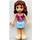 LEGO Olivia med Magenta Topp Minifigur