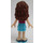 LEGO Olivia mit Mittleres Azure Rock und Chevron Striped oben Minifigur