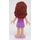 LEGO Olivia with Purple Skirt and Pink Top With Hearts Minifigure