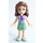 LEGO Olivia with Sand Green Skirt, Lavender Top with Scarf Minifigure