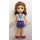 LEGO Olivia con Blanco y Azul Chaqueta Minifigura