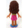 LEGO Olivia med Gul Vest Top Minifigur