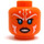 LEGO Orange Ahsoka Tano med Dark Blå Kostym Minifigur Huvud (Infälld solid knopp) (3626 / 68670)