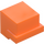 LEGO Orange Djur Huvud med Sheep Ansikte med Vit Background och Brungul Outline (103728 / 106290)