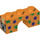 LEGO Orange Bogen 1 x 3 mit Stars (4490 / 39032)