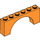 LEGO Orange Arch 1 x 6 x 2 Medium Thickness Top (15254)