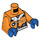 LEGO Orange Arctic Explorer, Female Minifig Torso (76382 / 88585)