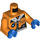 LEGO Orange Arctic Explorer, Female Minifig Torso (76382 / 88585)