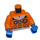 LEGO Orange Arctique Explorer, Mâle avec Orange Des lunettes de protection Minifigurine Torse (76382 / 88585)