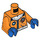 LEGO Orange Arctique Explorer, Mâle avec Orange Des lunettes de protection Minifigurine Torse (76382 / 88585)