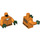 LEGO Orange Arkham Riddler mit Orange Jumpsuit Minifig Torso (973 / 76382)