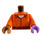 LEGO Oranje Arkham Two-Gezicht met Oranje Jumpsuit Minifig Torso (973 / 76382)