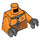 LEGO Orange Astronaut Minifig Torso (973 / 76382)