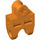 LEGO Orange Balle Connecteur avec Perpendiculaire Axleholes et Vents et fentes latérales (32174)