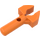 LEGO Orange Barre 1 avec Agrafe (avec espace dans le clip) (41005 / 48729)