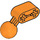LEGO Orange Faisceau 2 avec Angled Rotule (50923 / 59141)