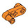 LEGO Orange Faisceau 3 x 0.5 avec Knob et Épingle (33299 / 61408)