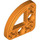 LEGO Oranje Balk 3 x 3 x 0.5 Krom 90 graden Kwart Cirkel (32249 / 65125)