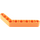 LEGO Orange Beam Bent 53 Degrees, 4 and 6 Holes (6629 / 42149)