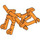 LEGO Orange Bicycle Frame (36934)