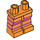 LEGO Oranje Groot Vogel of Sesame Street Minifigure Heupen en benen (3815 / 72346)
