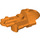 LEGO Orange Bionicle 3 x 5 x 2 Knee Bouclier (53543)