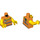 LEGO Orange Blouse Torso mit bedecktem Rücken (973 / 76382)