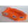 LEGO Oranje Boot Inflatable 12 x 6 x 1.33 met Blauw Strepen en &#039;60012&#039; (Both Zijkanten) Sticker (30086)