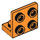 LEGO Orange Support 1 x 2 - 2 x 2 En haut (99207)