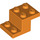 LEGO orange Beslag 2 x 3 med Plade og Step med Bund Knops Holder (73562)