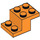 LEGO Oranje Beugel 2 x 3 met Plaat en Step zonder Studhouder aan de onderzijde (18671)